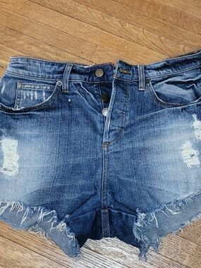 Guess Blue Denim Jeans with Brass Button Fly